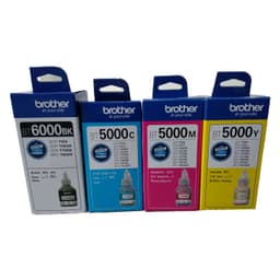 Brother BT5000 CMYK & BT-D60BK Full Set Ink Bottle
